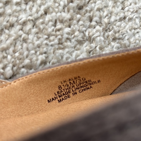 Lucky Brand Alba Flat Grey/Black Snakeskin Leather Suede Women’s Size 8.5M - Picture 2 of 6